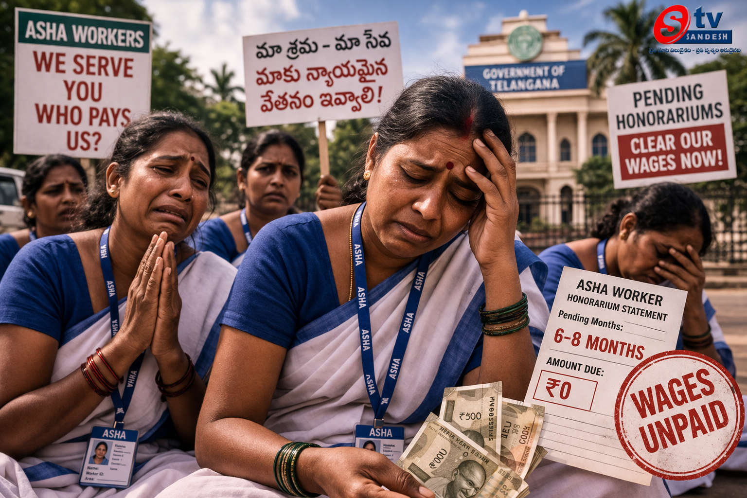 హైదరాబాద్‌లో ఆశా కార్యకర్తల ఉద్రిక్తత: 'చలో హైదరాబాద్' ముట్టడి భగ్నం.. వందలాది మంది అరెస్ట్!